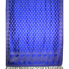 Tussar Silk Jacquard Royal Blue Dupatta